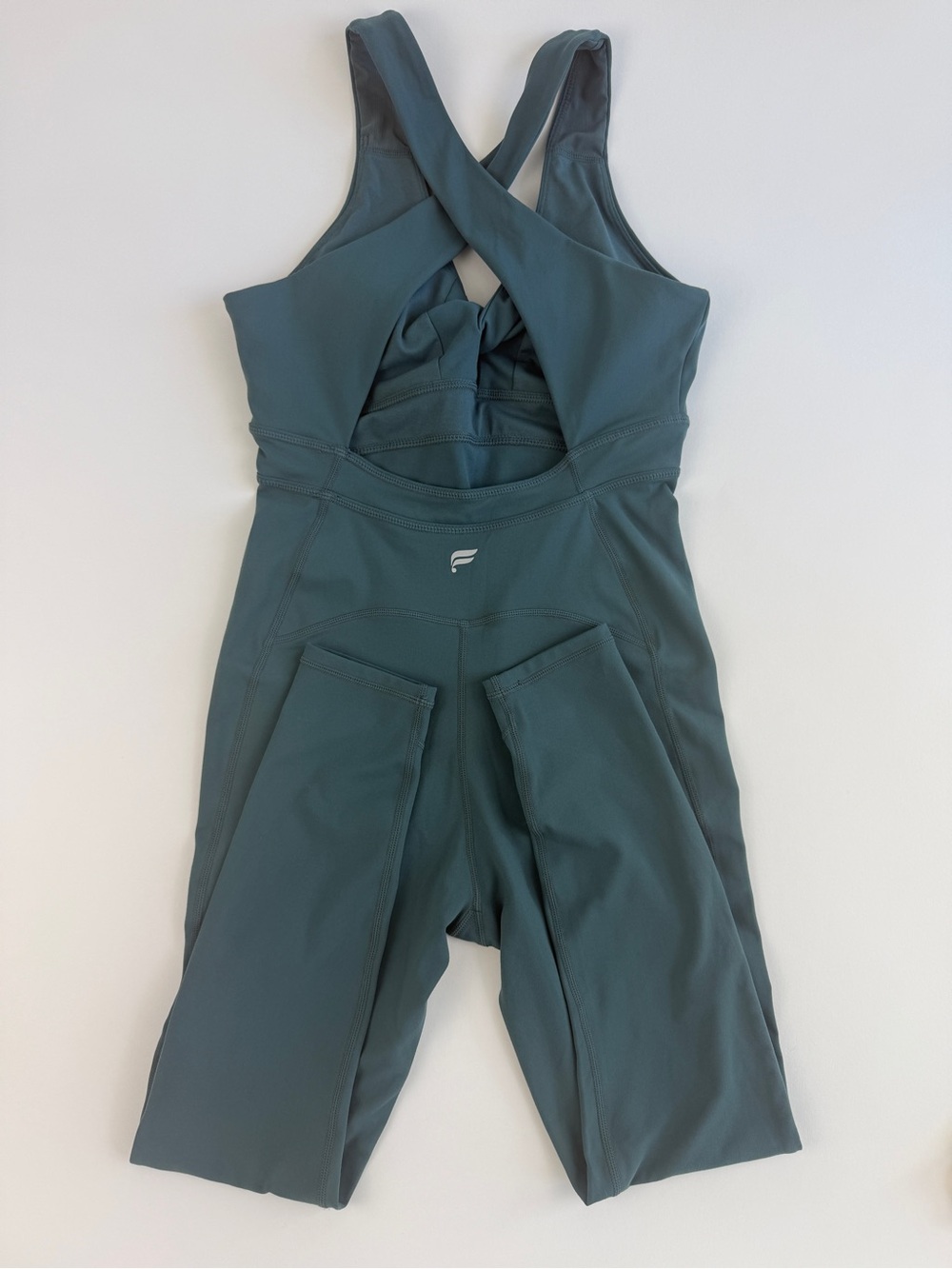 Fabletics Teal Cross-Back Active Jumpsuit